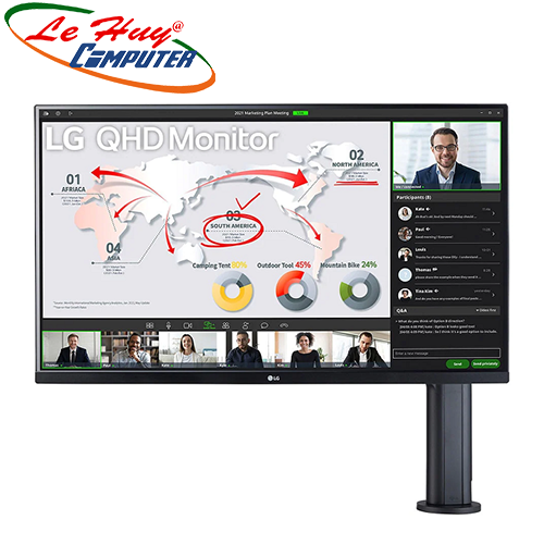 Màn hình LCD LG 32QP880N-B 32Inch QHD 75Hz 5ms Loa Ergo, 2K, IPS