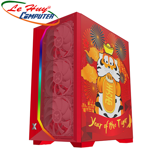 Vỏ máy tính XIGMATEK GEMINI II TIGER (EN49011) - KÈM 03 FAN XIGMATEK X22B