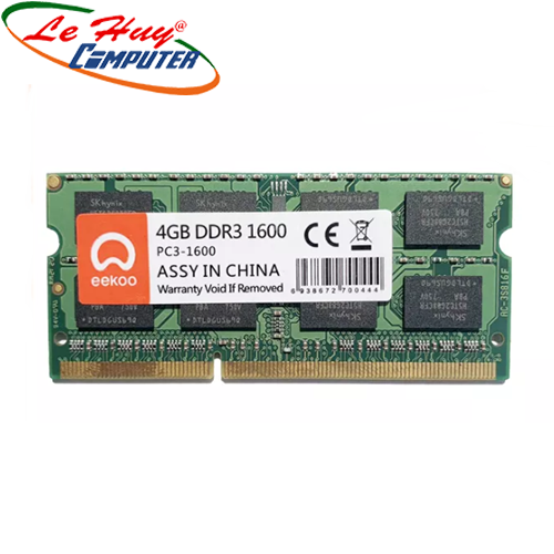 Ram laptop EEKOO 4GB DDR3 1600Mhz