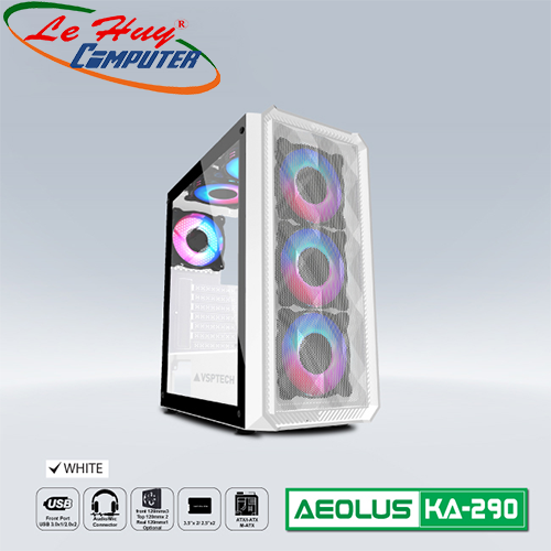 Vỏ máy tính VSP KA-290 Trắng