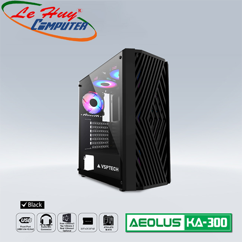 Vỏ máy tính VSP KA-300 Đen