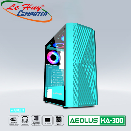 Vỏ máy tính VSP KA-300 Xanh