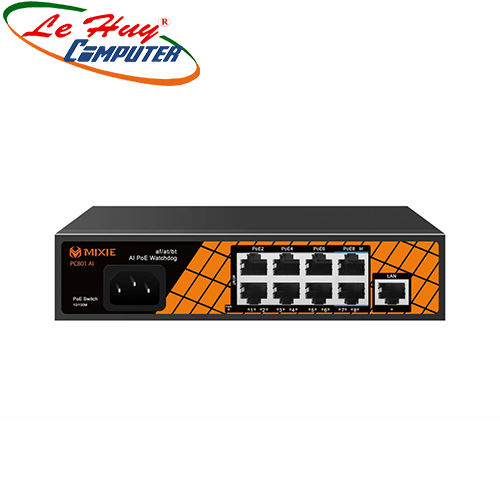 Thiết bị chuyển mạch Switch PoE MIXIE PC801 8 cổng 10/100Mbps + 1 cổng uplink 10/100Mbps