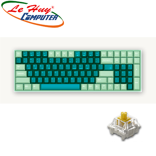 Bàn phím cơ không dây Newmen GM1000 Spring Led RGB G-Pro (Switch Yellow)