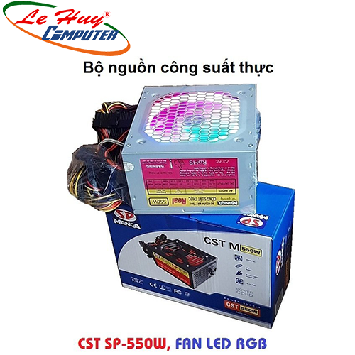 Nguồn máy tính SP M550 550W LED RGB