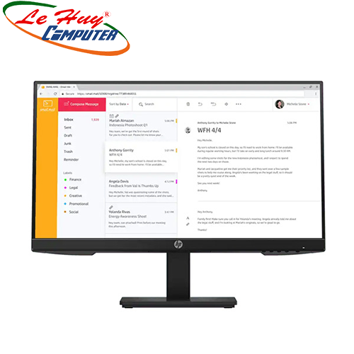 Màn hình máy tính HP P24H G5 7VH44AA 23.8inch FullHD 60Hz 5ms IPS