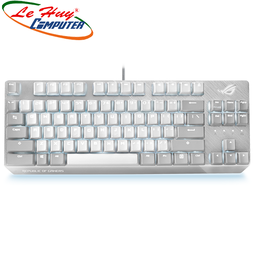 Bàn phím cơ ASUS ROG Strix Scope NX TKL Moonlight White (Switch Red/Blue)