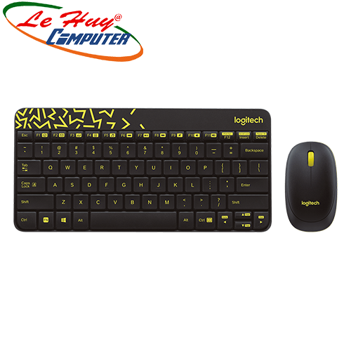 Combo Bàn phím chuột máy tính không dây Logitech MK240 (Đen/Trắng)