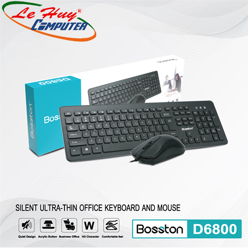 Combo Phím Chuột Có Dây Bosston D6800