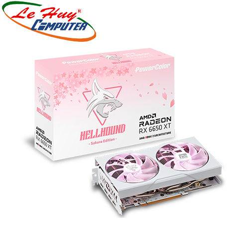 Card Màn Hình - VGA PowerColor Hellhound SAKURA RX 6650 XT 8GB GDDR6