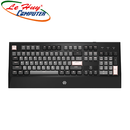 Bàn phím cơ Mojike GK1 Black Pink LED Trắng (Blue/Orange/Pink Switch)