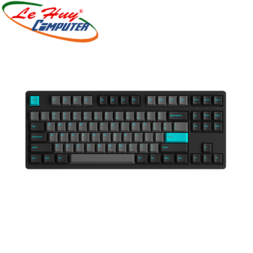 Bàn phím cơ AKKO 3087 Plus Black & Cyan (Wine Red/Wine White Switch)