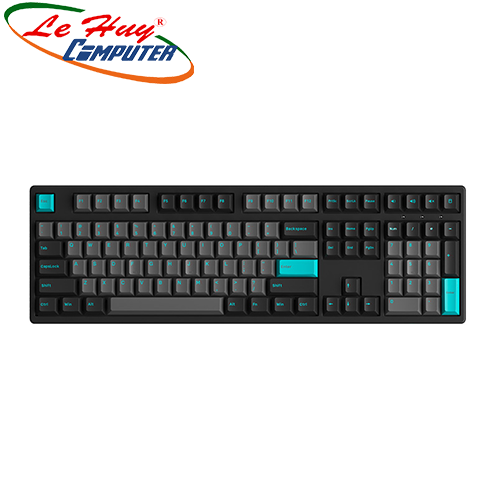 Bàn phím cơ AKKO 3108 Plus Black & Cyan (Wine Red/Wine White Switch)