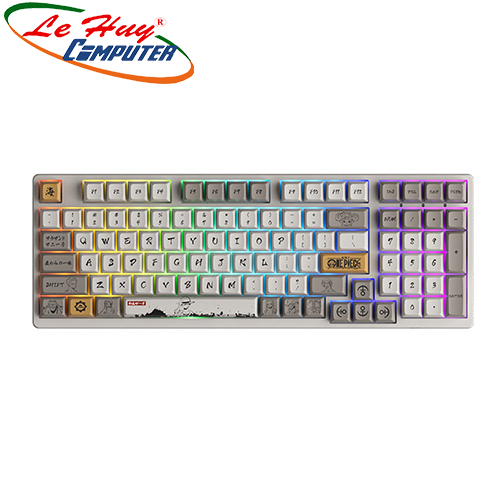 Bàn phím cơ AKKO 3098S One Piece (Jelly White/Silver Switch)