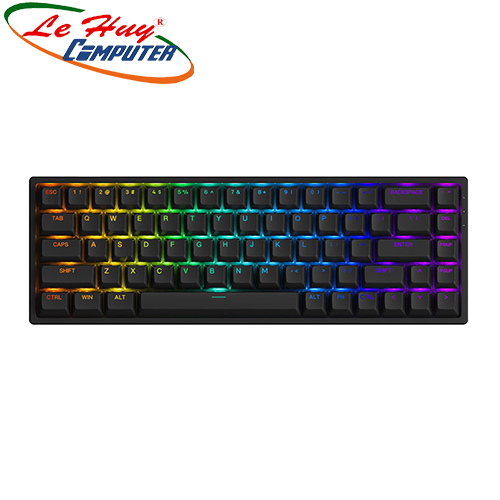 Bàn phím cơ AKKO 3068 v2 RGB Black (Jelly Pink/Jelly Purple Switch)