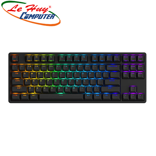 Bàn phím cơ AKKO 5087 RGB ASA Black (Jelly Pink/Jelly Purple Switch)