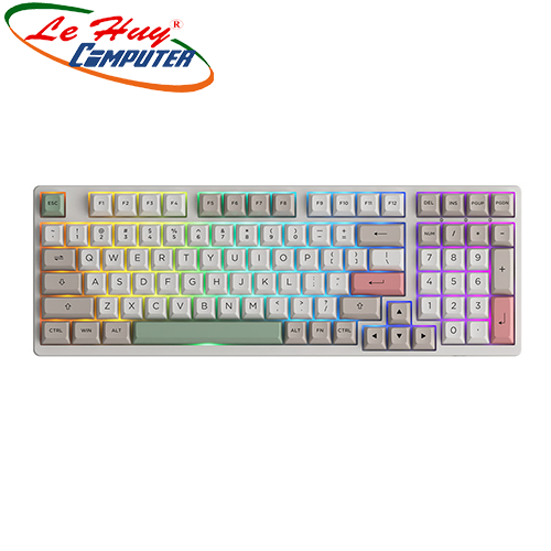 Bàn phím cơ AKKO 3098B Multi-modes 9009 (Jelly Blue / Jelly White / Jelly Pink Switch)