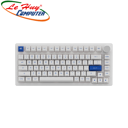 Bàn phím cơ AKKO PC75B Plus Blue on White (Jelly Black / Jelly Pink / Jelly Purple Switch)
