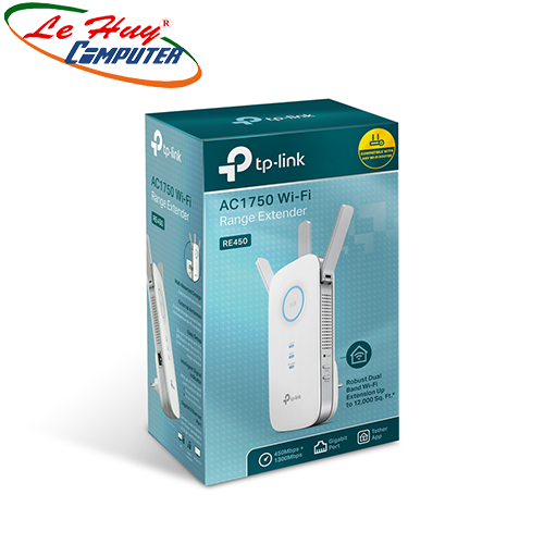 Bộ Mở Rộng Sóng TP-LINK RE450 AC1750Mbps 2 băng tần