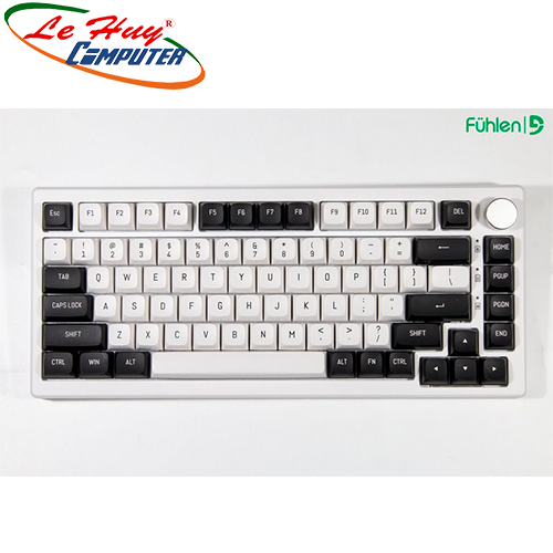 Bàn phím cơ không dây Fuhlen H75S Panda 3 Mode Wireless (Yellow/Red/Silver/Brown Switch)