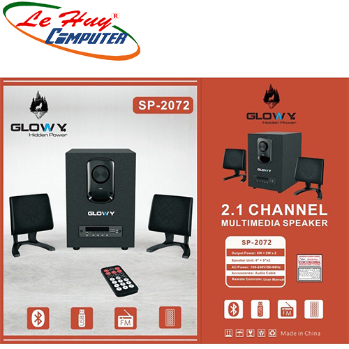 Loa vi tính Glowy SP-2072 2.1 Bluetooth
