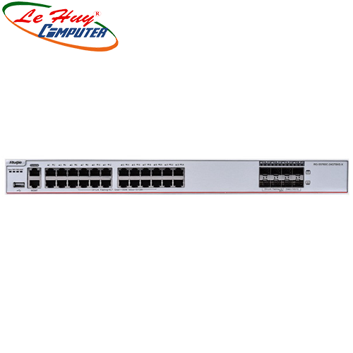 Thiết bị chuyển mạch Switch RUIJIE RG-S5760C-24GT8XS-X 24-Port 10/100/1000BASE-T + 8-Port 1G/10G SFP+