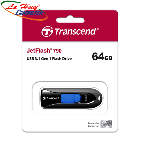 USB Transcend 64GB JetFlash 790 USB 3.1 Gen 1 (TS64GJF790K)