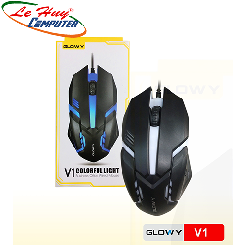 Chuột máy tính GLOWY V1 USB LED