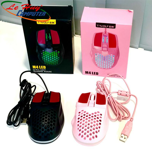 CHUỘT CÓ DÂY GAMING T-WOLF M4 Led