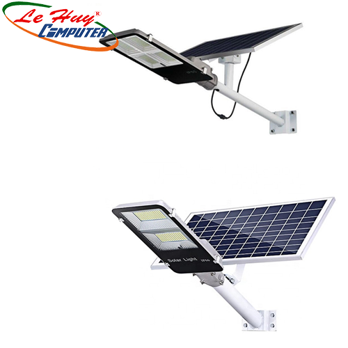 Đèn đường Solar phân thể cảm biến ánh sáng 100W - Kèm Remote