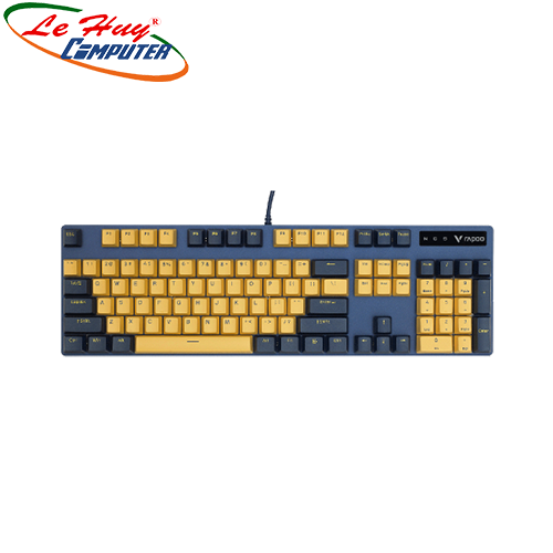 Bàn phím cơ Rapoo V500 Pro Yellow Blue (Blue/Red/Black/Brown Switch)
