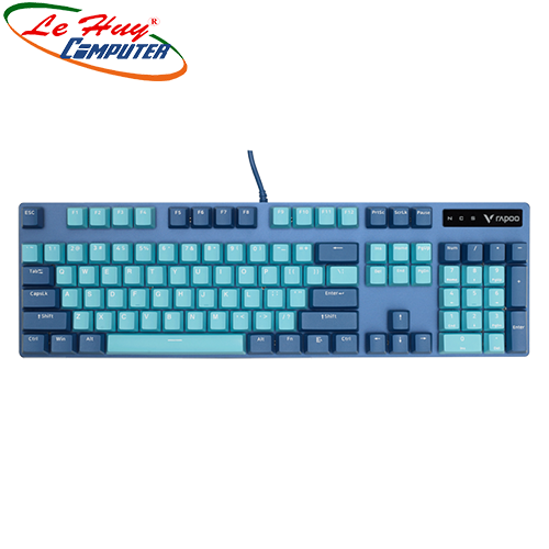 Bàn phím cơ Rapoo V500 Pro Cyan Blue (Blue/Red/Black/Brown Switch)