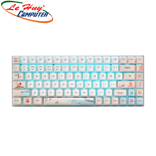Bàn phím cơ không dây Rapoo MT510PRO (Trắng Cam/Trắng Xanh)