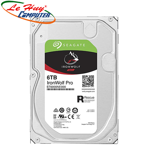 Ổ cứng HDD Seagate IronWolf Pro 6TB 3.5inch 7200RPM SATA 256MB Cache (ST6000NE000)
