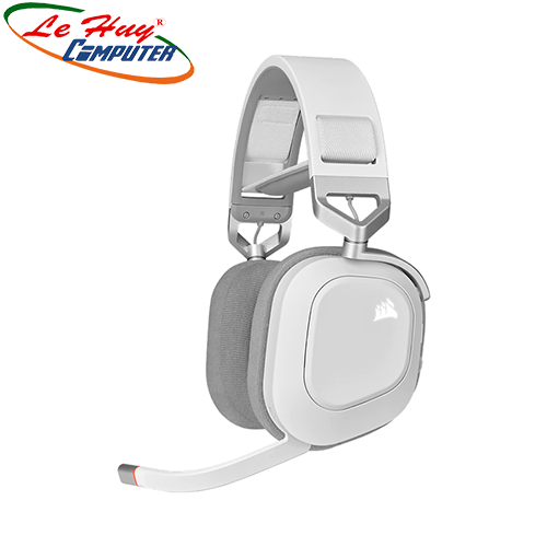 Tai nghe không dây Corsair HS80 RGB White CA-9011236-AP