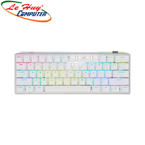 Bàn phím cơ không dây Corsair K70 Pro Mini RGB White MX RED CH-9189110-NA