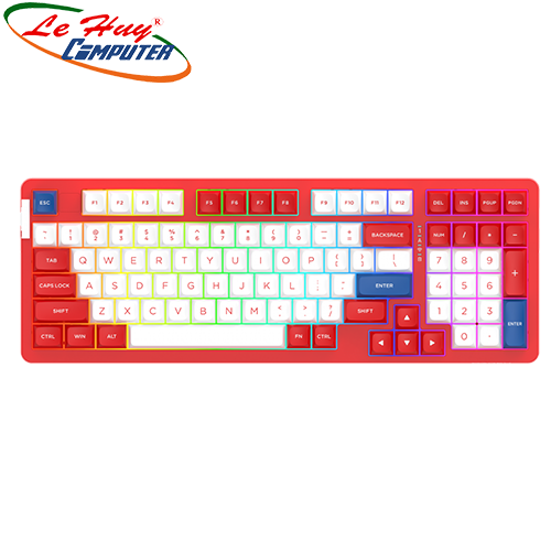 Bàn phím cơ không dây DAREU A98 PRO RED WAVE (Linear/Tactile Switch)