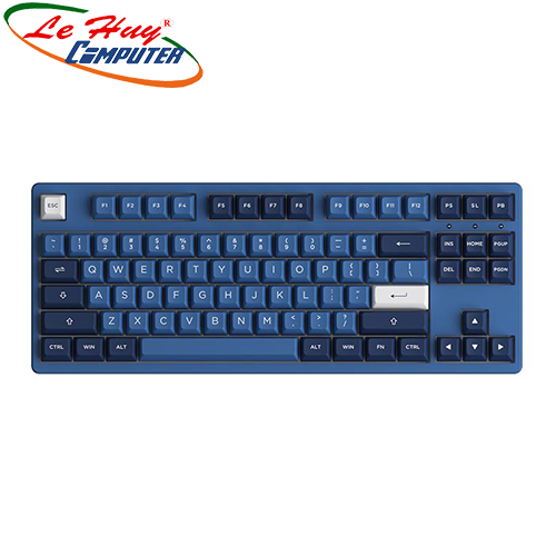 Bàn phím cơ AKKO 3087 RF Ocean Star (Cream Blue / Cream Yellow Switch)