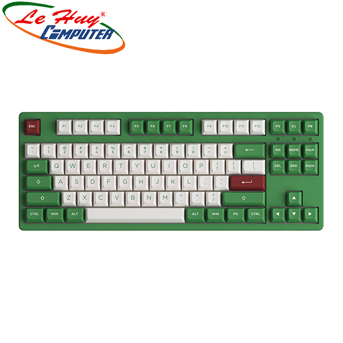 Bàn phím cơ AKKO 3087 RF Matcha Red Bean (Cream Blue / Cream Yellow Switch)