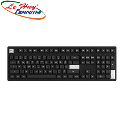 Bàn phím cơ AKKO 3108 RF White on Black (Cream Blue / Cream Yellow Switch)