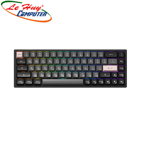 Bàn phím cơ AKKO 3068B Black & Pink RGB (Demon / Princess Switch)