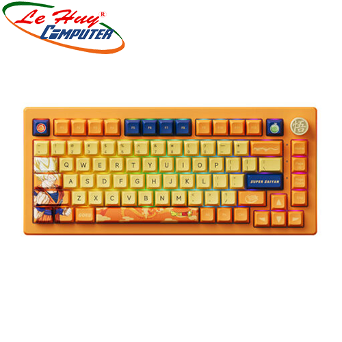 Bàn phím cơ AKKO 5075B Plus Dragon Ball Super Goku RGB (Crystal Switch)