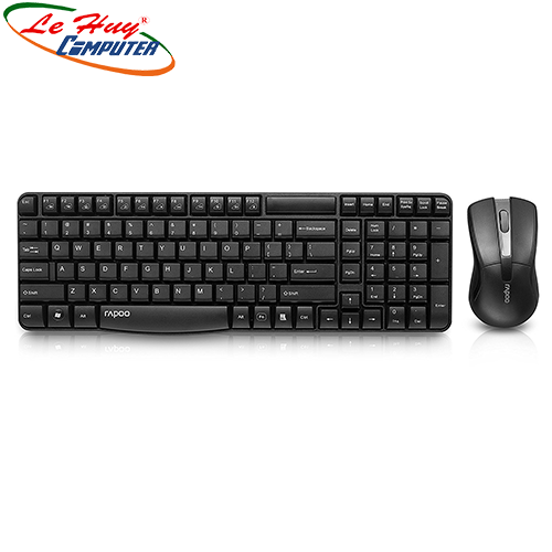 Combo Bàn phím chuột máy tính không dây Rapoo X1800 USB-Wireless