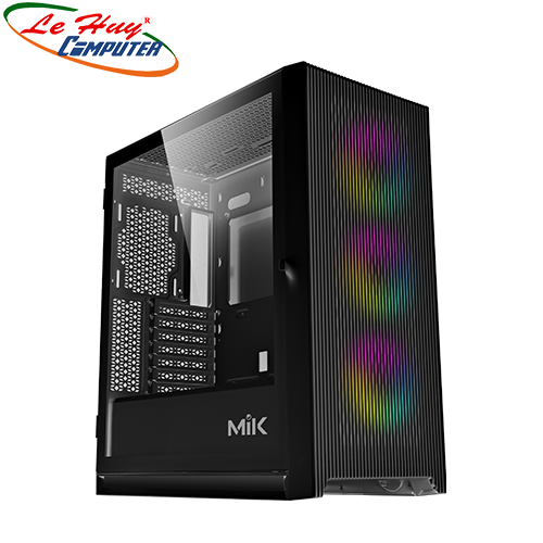 Vỏ máy tính MIK STORM 360 BLACK 3FA (Kèm 3 Fan ARGB)