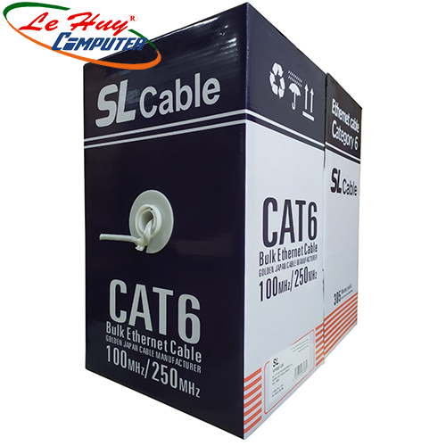 Cáp mạng LS CAT6E UTP 305m Xám Trắng