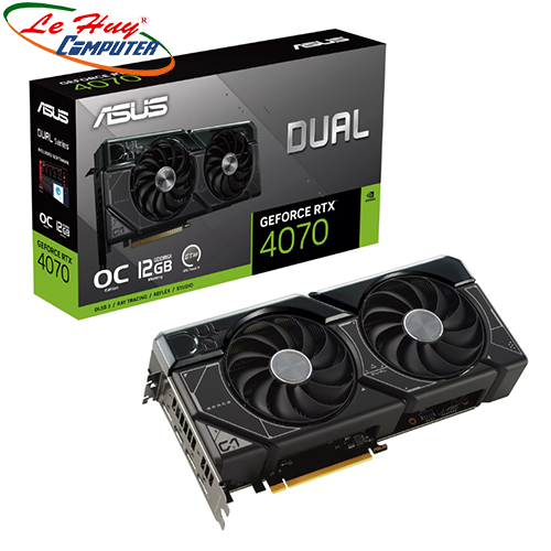 Card màn hình - VGA ASUS Dual GeForce RTX 4070 OC Edition 12GB GDDR6X (DUAL-RTX4070-O12G)