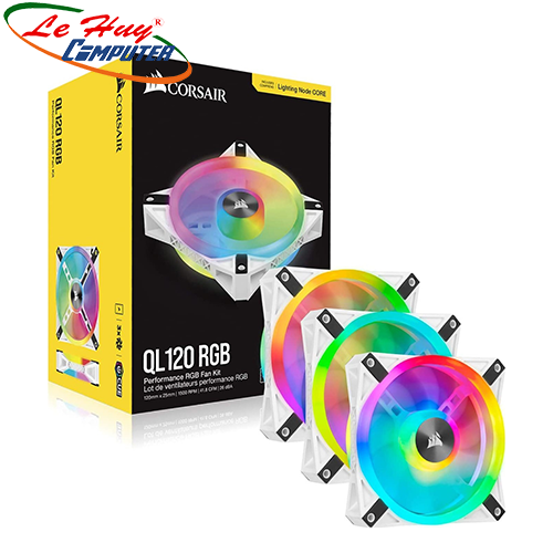 Fan Case Cosair iCUE QL120 White RGB (CO-9050104-WW)