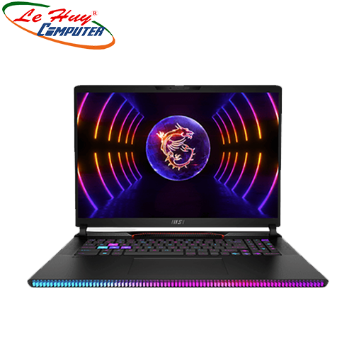 Máy tính xách tay/ Laptop MSI Raider GE78 HX 13VH-076VN (i9-13950HX/64GB/4TB/RTX 4080/17 inch QHD+ 240 Hz/Win 11/Đen)