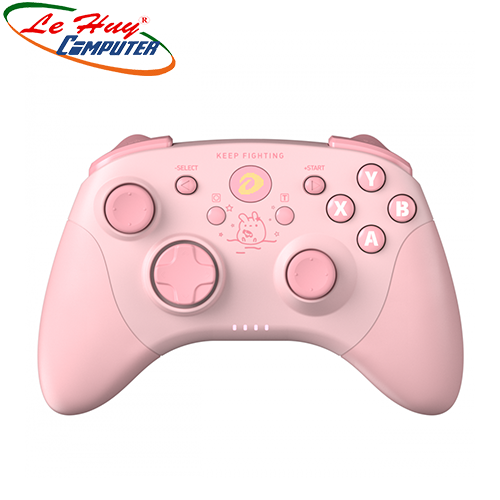 Tay cầm chơi game không dây DAREU H101X Hồng (Dual Mode: Type-C, Bluetooth)