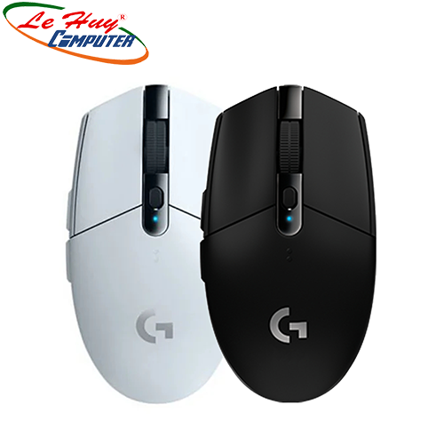 Chuột máy tính không dây Logitech G304 LIGHTSPEED Wireless (Đen/Trắng)